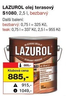 Terasový olej Lazurol