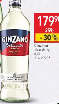 Aperitiv Bianco Cinzano