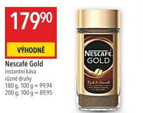 Instantní kávy Nescafé Gold