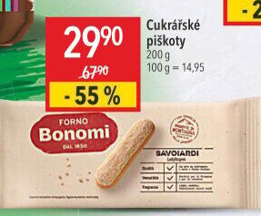 Piškoty cukrářské Bonomi