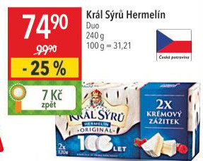 Sýr Hermelín Král sýrů