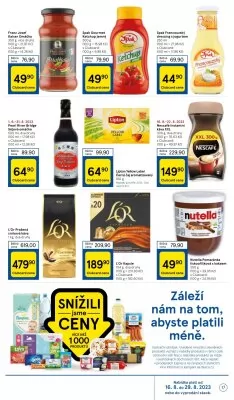 akční leták Tesco 16.8.2023-22.8.2023