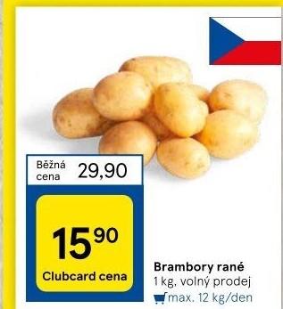 Brambory konzumní rané