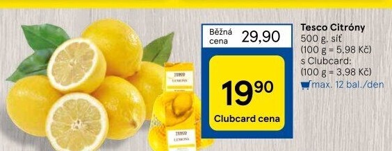 Citrony Tesco