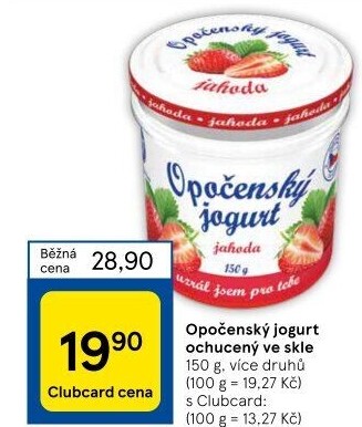 Jogurt ochucený Opočenský Bohemilk