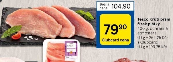 Krůtí prsní řízky Tesco