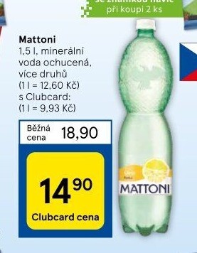 Ochucená voda Mattoni