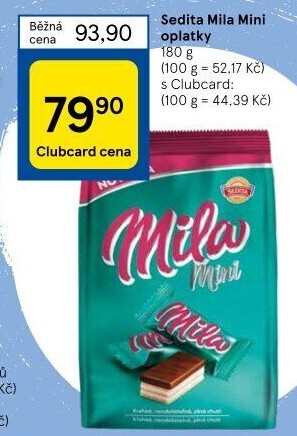 Oplatky mini Mila Sedita