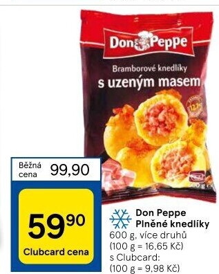 Plněné knedlíky mražené Don Peppe