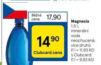 Přírodní voda Magnesia