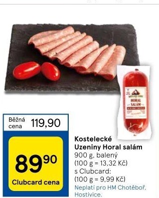 Salám Horal Kostelecké uzeniny