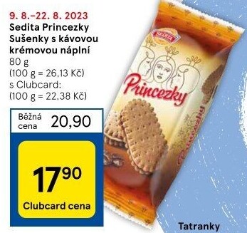 Sušenky Princezky Sedita