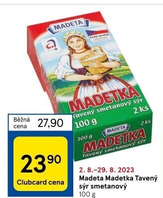 Sýr tavený smetanový Madetka