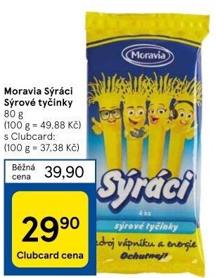 Sýrové tyčinky Sýráci Moravia