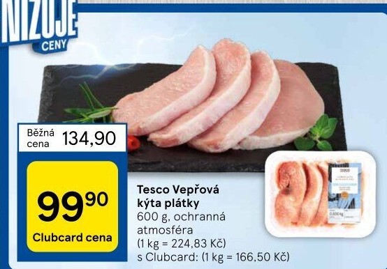 Vepřová kýta bez kosti Tesco