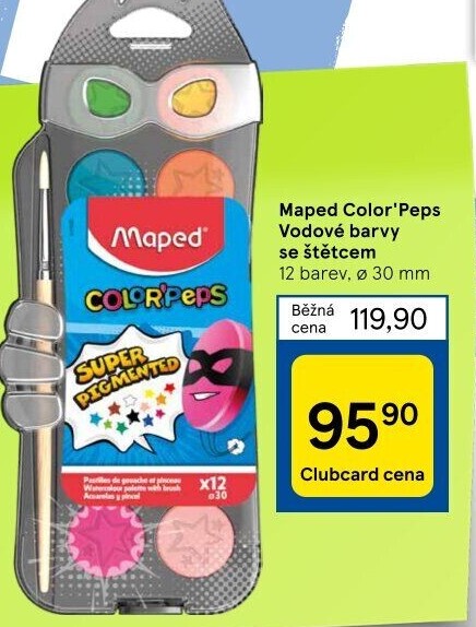 Vodové barvy Maped