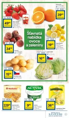 akční leták Tesco 16.8.2023-22.8.2023
