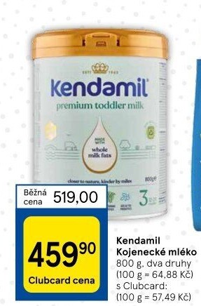 Kojenecká výživa Kendamil