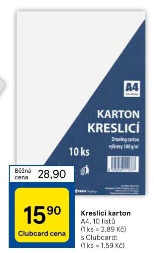 Kreslicí karton A4