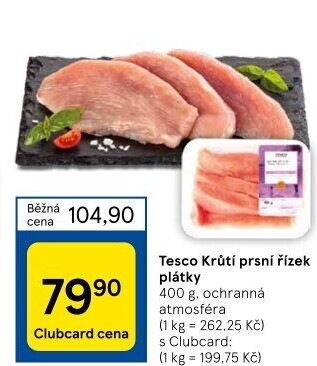 Krůtí prsní řízky Tesco