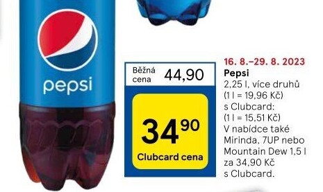 Limonáda Pepsi