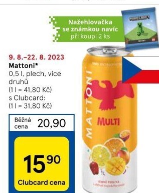 Ochucená voda Mattoni
