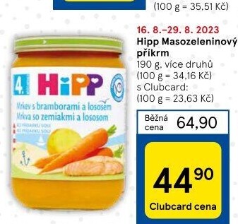 Příkrm masozeleninový Bio HiPP