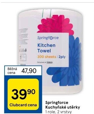 Utěrky kuchyňské 2vrstvé Jumbo Springforce