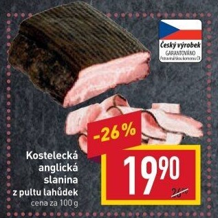 Anglická slanina kostelecká