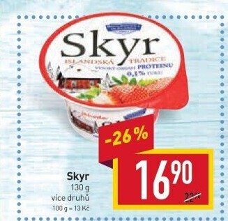 Dezert zakysaný ochucený Skyr Bohušovická mlékárna