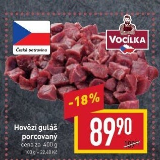 Hovězí maso na guláš Vocílka