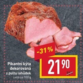 Kýta dekorovaná pikantní