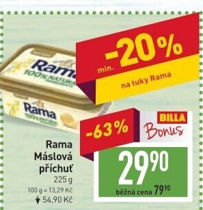 Margarín máslová příchuť Rama
