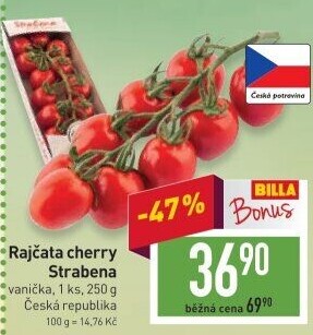 Rajčata cherry keříková Čerstvě utrženo
