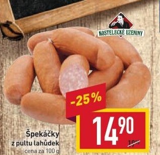 Špekáčky Kostelecké uzeniny
