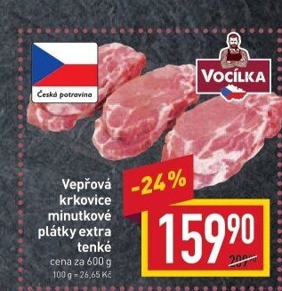 Vepřová krkovice bez kosti Vocílka
