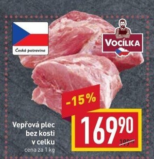 Vepřová plec bez kosti Vocílka