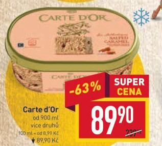 Zmrzlina ve vaničce Carte D'