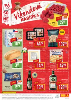 akční leták BILLA 16.8.2023-22.8.2023