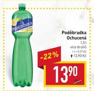Ochucená voda Poděbradka