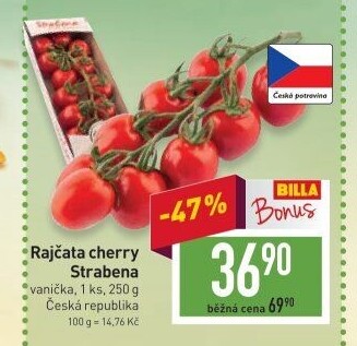 Rajčata cherry keříková Čerstvě utrženo