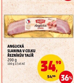 Anglická slanina Řezníkův talíř