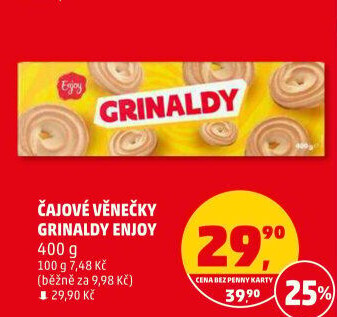 Čajové pečivo věnečky Grinaldy Enjoy