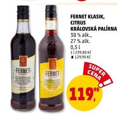 Fernet klasik Královská palírna
