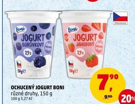 Jogurt ochucený Boni