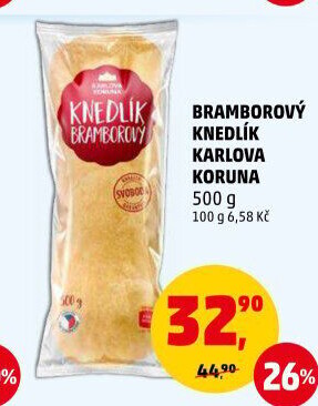 Knedlík bramborový Karlova Koruna
