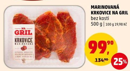 Krkovice bez kosti marinovaná Na gril Penny