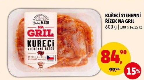 Marinovaný kuřecí stehenní řízek Na gril Penny
