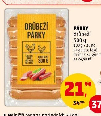 Párky drůbeží