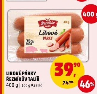Párky libové Řezníkův talíř